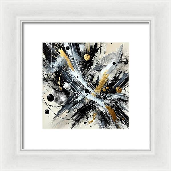 Golden Whirlwind - Framed Print