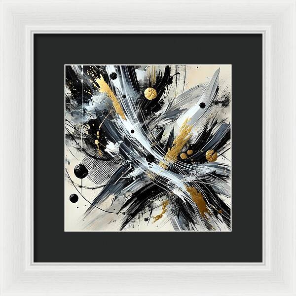 Golden Whirlwind - Framed Print