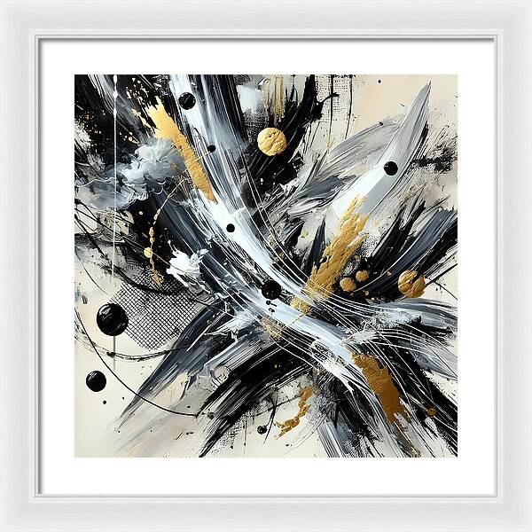 Golden Whirlwind - Framed Print