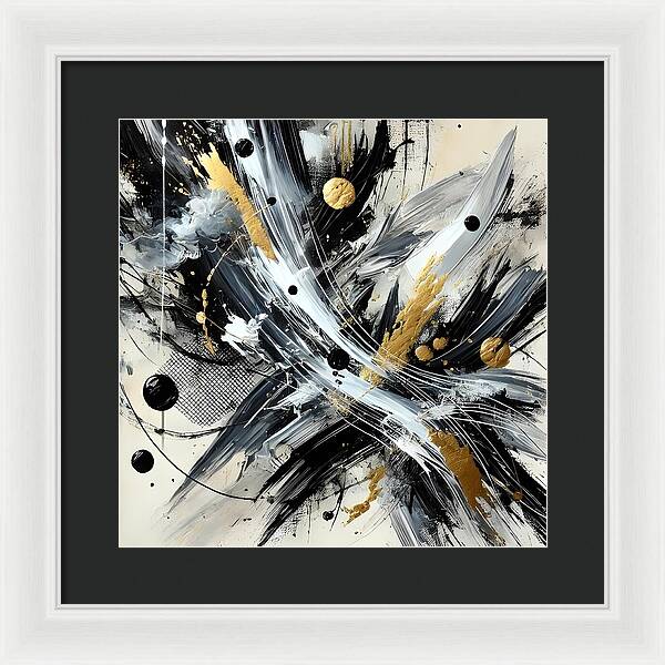 Golden Whirlwind - Framed Print