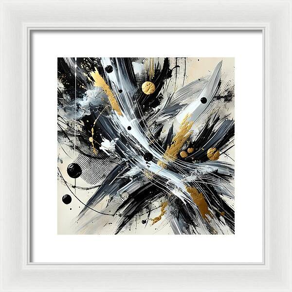 Golden Whirlwind - Framed Print