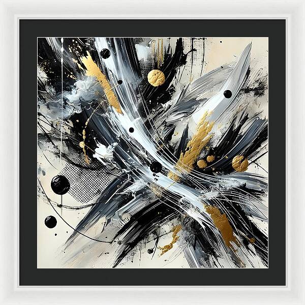 Golden Whirlwind - Framed Print