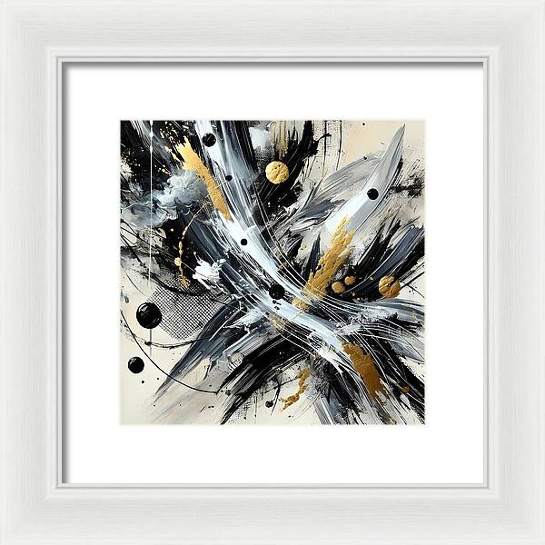 Golden Whirlwind - Framed Print