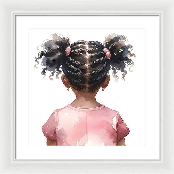 Little Village Leaders Braided Beauty - Framed Print