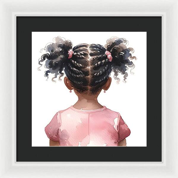 Little Village Leaders Braided Beauty - Framed Print