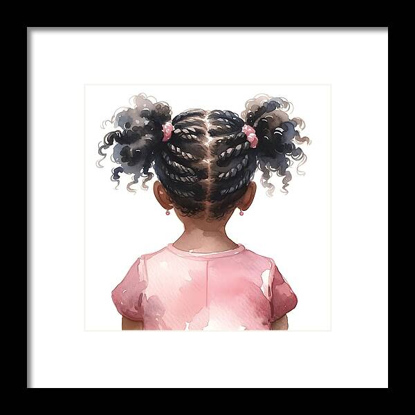 Little Village Leaders Braided Beauty - Framed Print