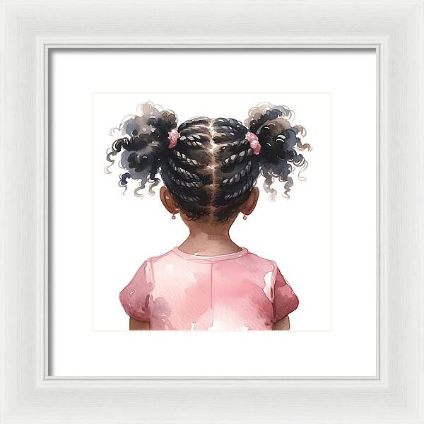 Little Village Leaders Braided Beauty - Framed Print