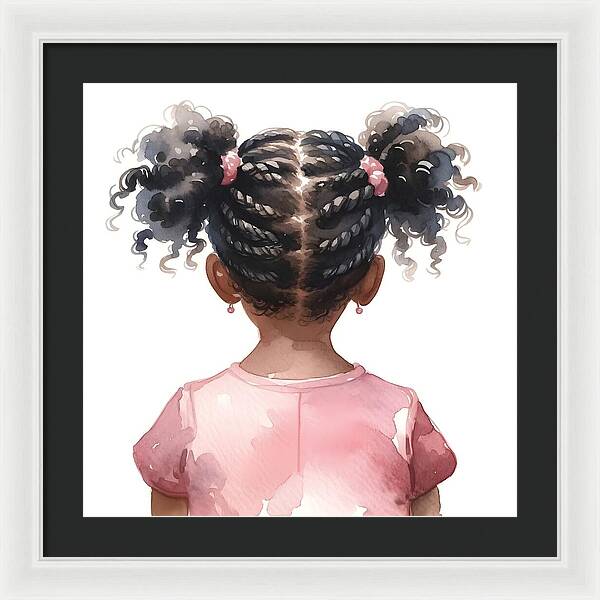 Little Village Leaders Braided Beauty - Framed Print