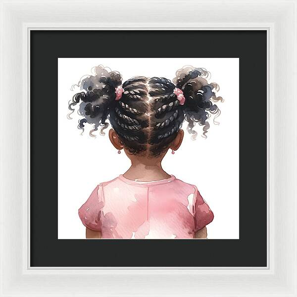 Little Village Leaders Braided Beauty - Framed Print