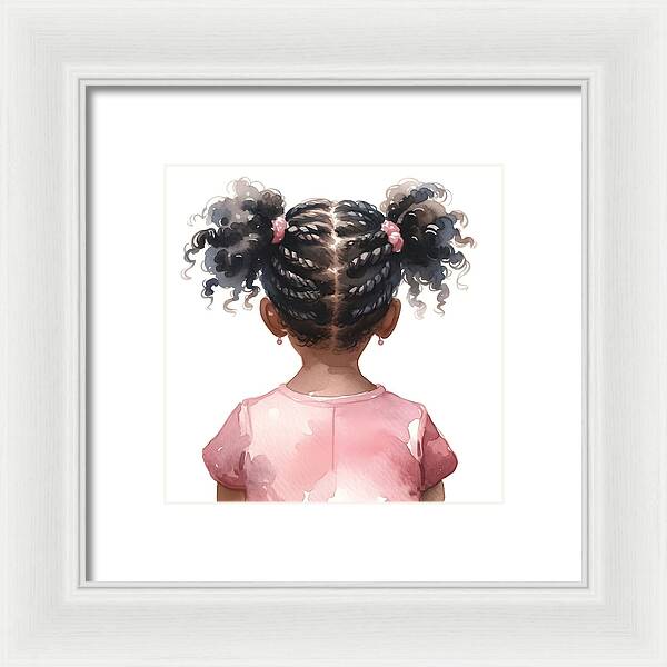 Little Village Leaders Braided Beauty - Framed Print