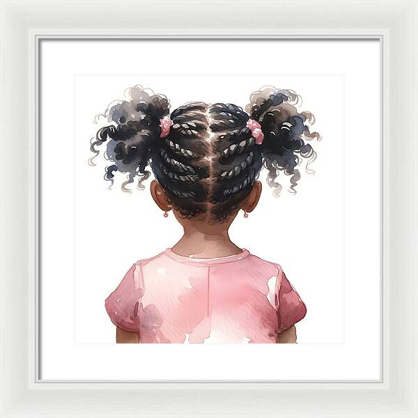 Little Village Leaders Braided Beauty - Framed Print