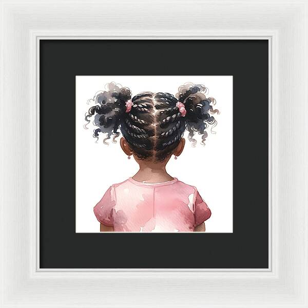 Little Village Leaders Braided Beauty - Framed Print