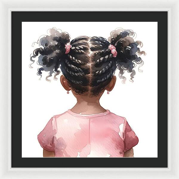 Little Village Leaders Braided Beauty - Framed Print