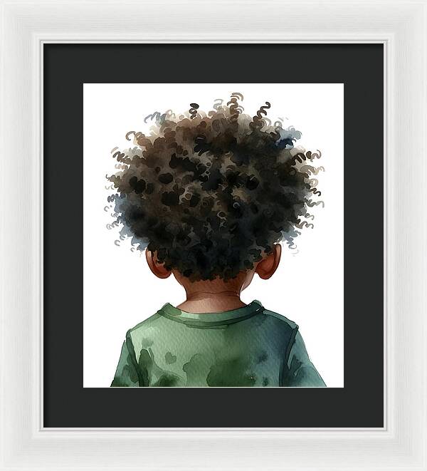 Little Village Leaders Curl Wonder - Framed Print