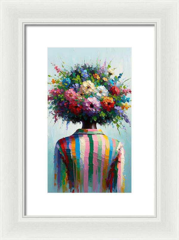 She Grows with Grace - Framed Print