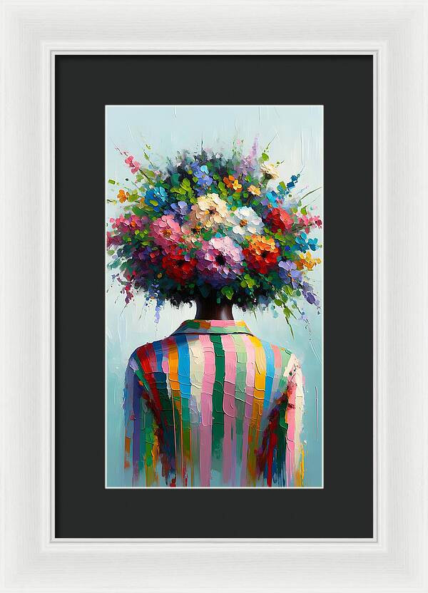 She Grows with Grace - Framed Print