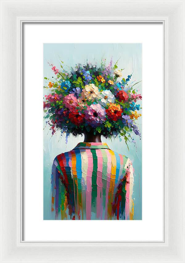 She Grows with Grace - Framed Print