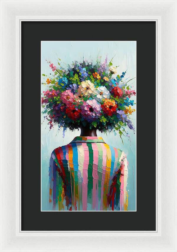 She Grows with Grace - Framed Print