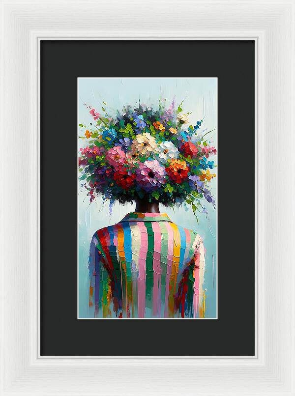 She Grows with Grace - Framed Print