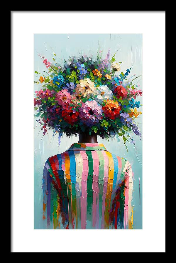 She Grows with Grace - Framed Print