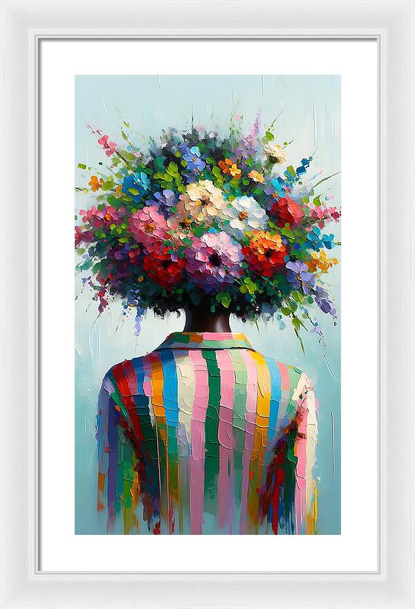 She Grows with Grace - Framed Print