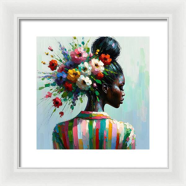 She Grows in Hope - Framed Print