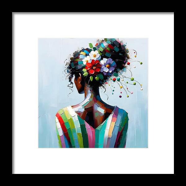 She Grows in Love - Framed Print