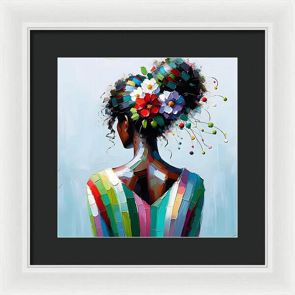 She Grows in Love - Framed Print