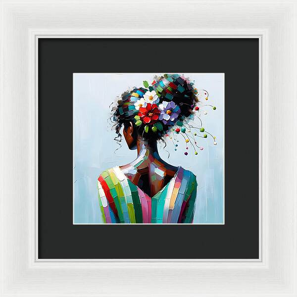 She Grows in Love - Framed Print