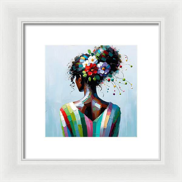 She Grows in Love - Framed Print