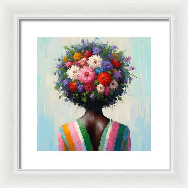 She Grows with Faith - Framed Print