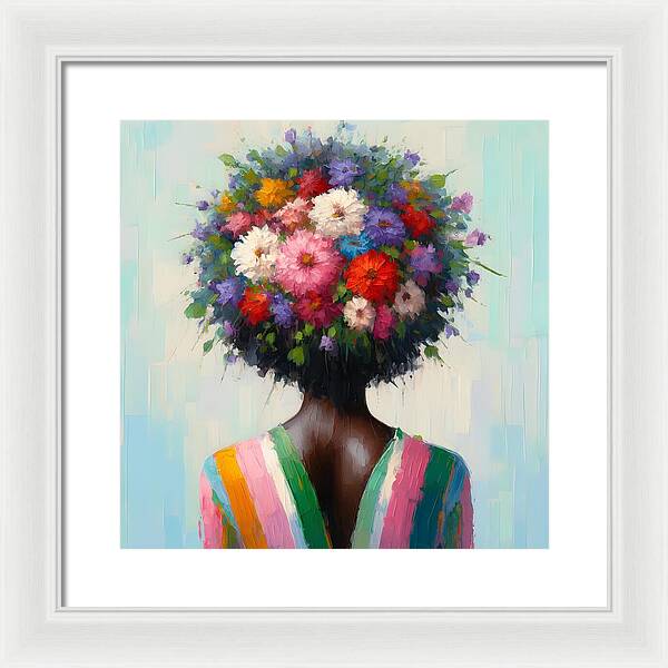 She Grows with Faith - Framed Print