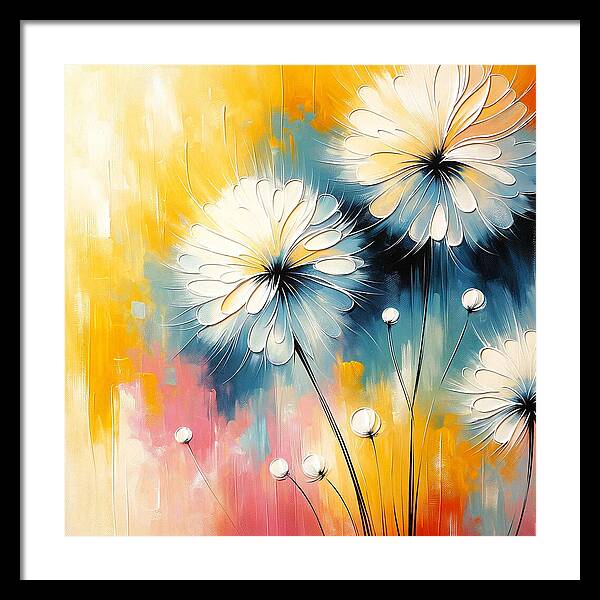 Spring Dandelions - Framed Print