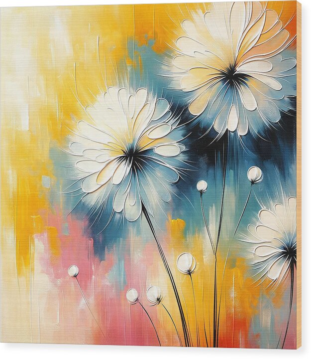 Spring Dandelions - Wood Print