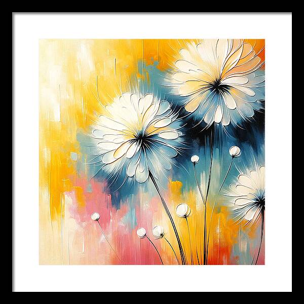 Spring Dandelions - Framed Print