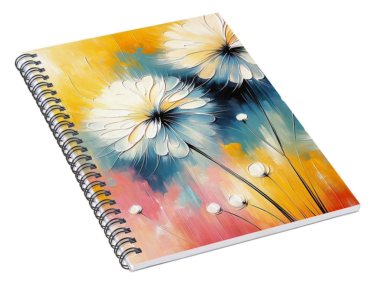 Spring Dandelions - Spiral Notebook