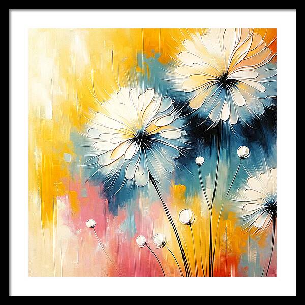 Spring Dandelions - Framed Print