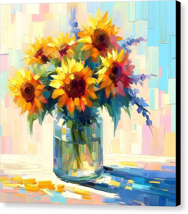 Sunflowers in Sync - Canvas Print