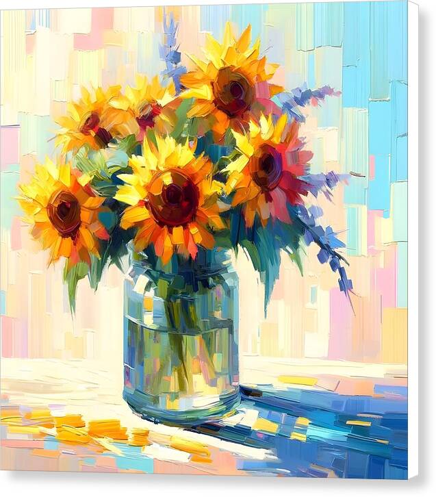 Sunflowers in Sync - Canvas Print