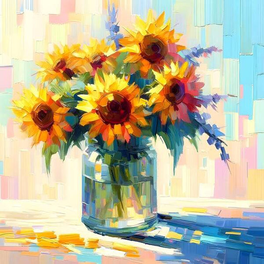 Sunflowers in Sync - Art Print