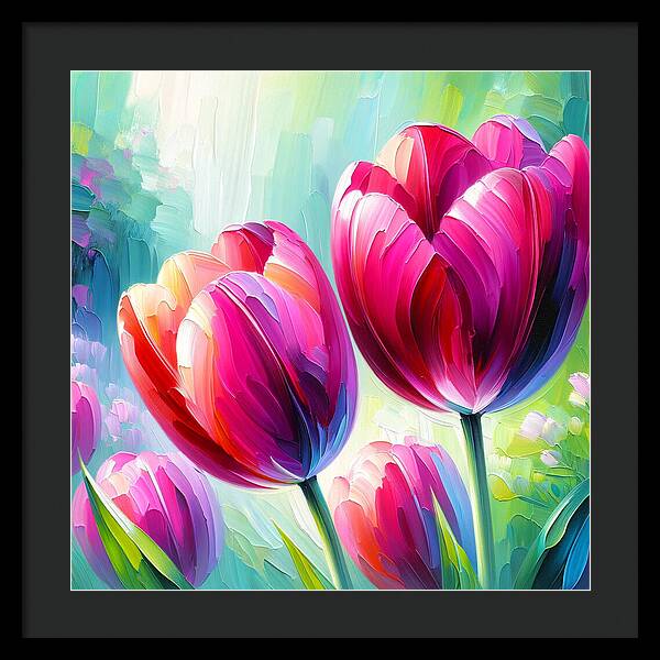 Tulip Love - Framed Print