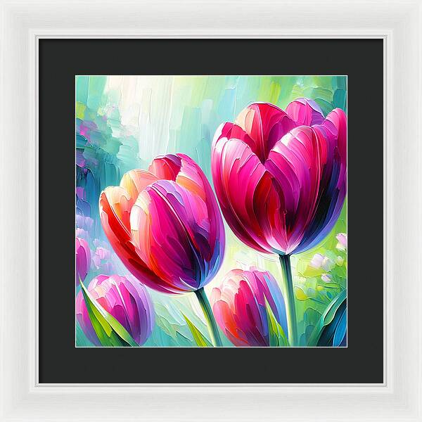 Tulip Love - Framed Print