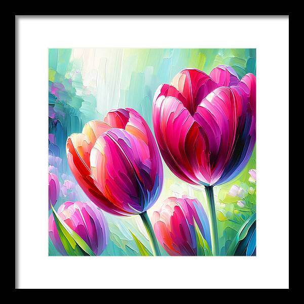 Tulip Love - Framed Print