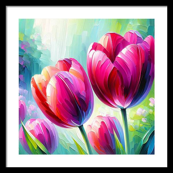 Tulip Love - Framed Print