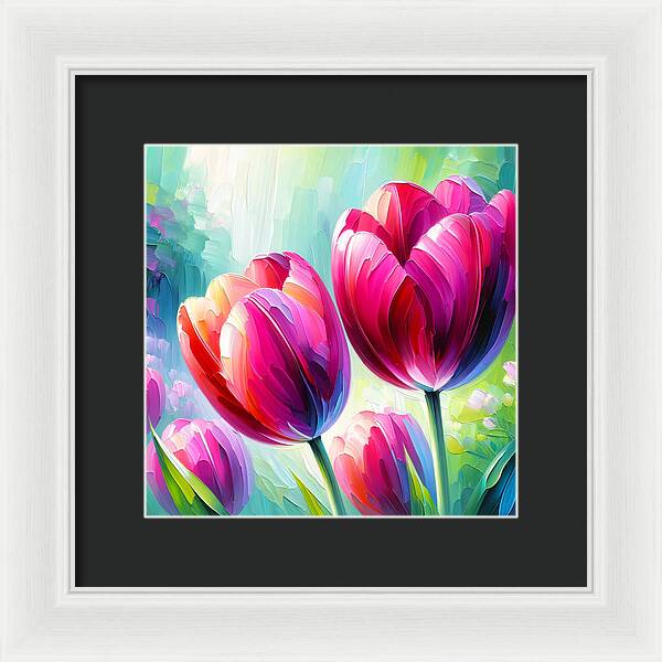 Tulip Love - Framed Print