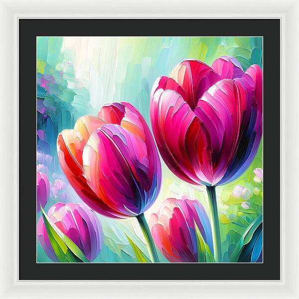 Tulip Love - Framed Print