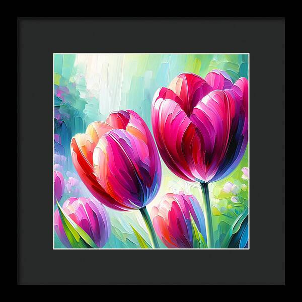 Tulip Love - Framed Print