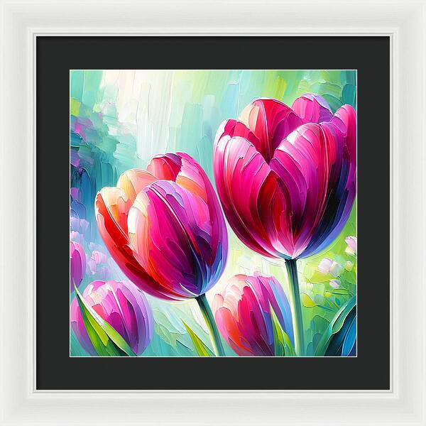 Tulip Love - Framed Print