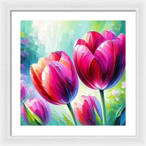 Tulip Love - Framed Print