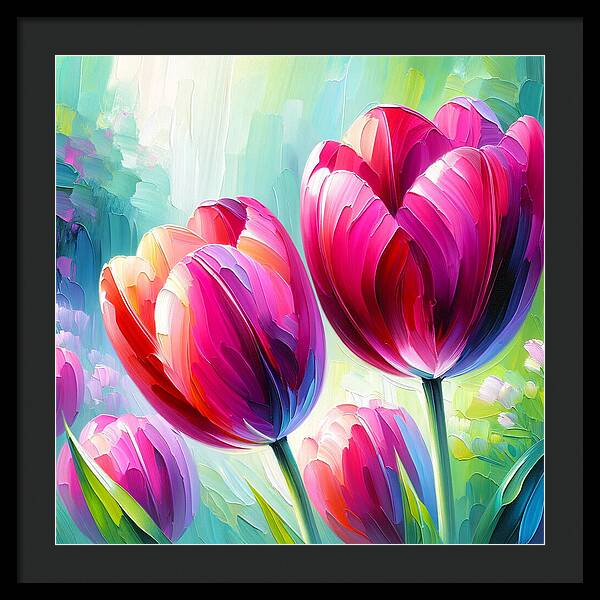 Tulip Love - Framed Print